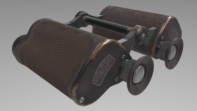 binoculars 3D Model .c4d .max .obj .3ds .fbx .stl .blend 