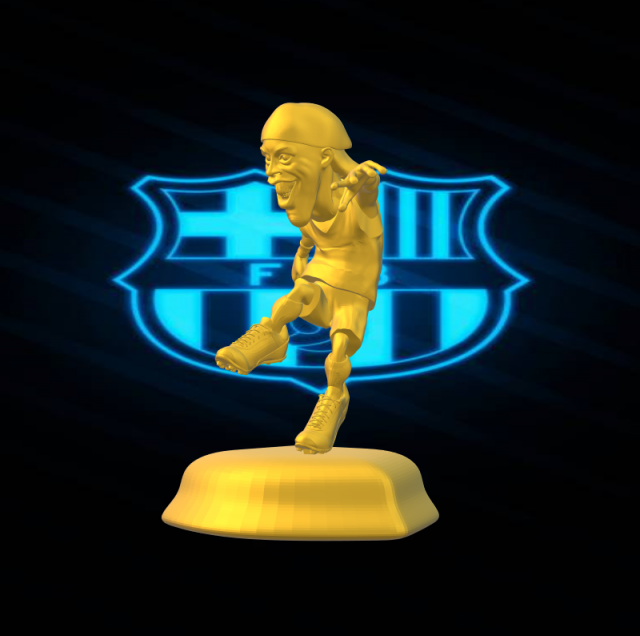 Ronaldinho barcelona 3D Baskı Modeli .c4d .max .obj .3ds .fbx .stl .blend 
