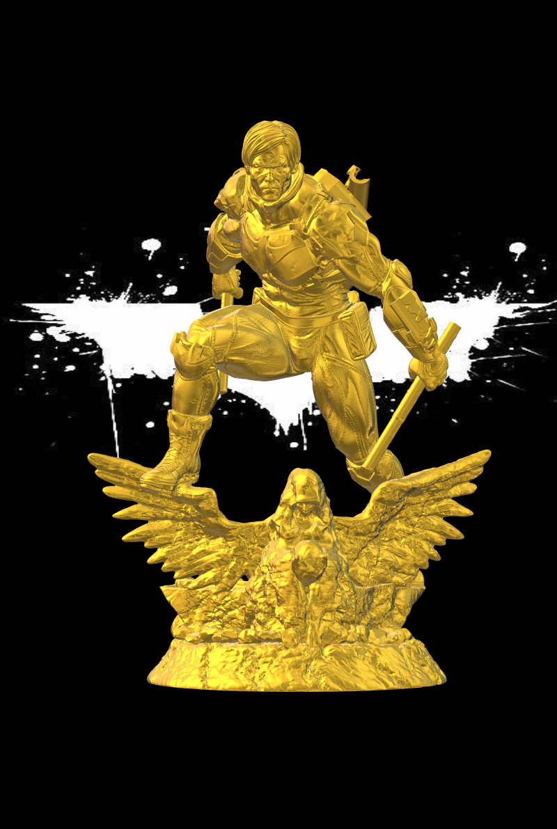 Nightwing 3D Принт Модель .c4d .max .obj .3ds .fbx .stl .blend 