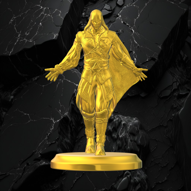 Assassins creed ezio Modelo de impresión 3D .c4d .max .obj .3ds .fbx .stl .blend