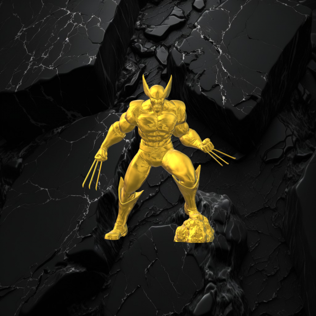 Wolverine 3D प्रिंट मॉडल .c4d .max .obj .3ds .fbx .stl .blend 