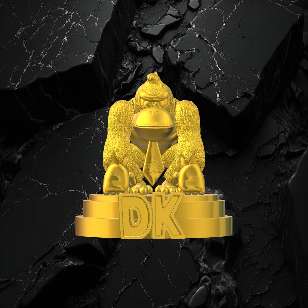 Donkey kong 3D Print Model .c4d .max .obj .3ds .fbx .stl .blend