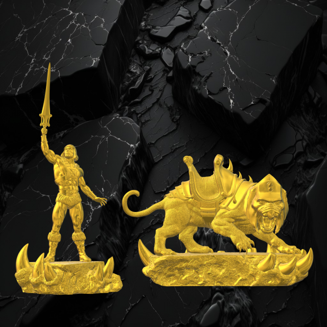 HE-MAN Modello di stampa 3D .c4d .max .obj .3ds .fbx .stl .blend 