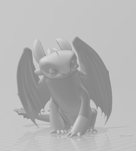 Dragon style banguela 3D प्रिंट मॉडल .c4d .max .obj .3ds .fbx .stl .blend