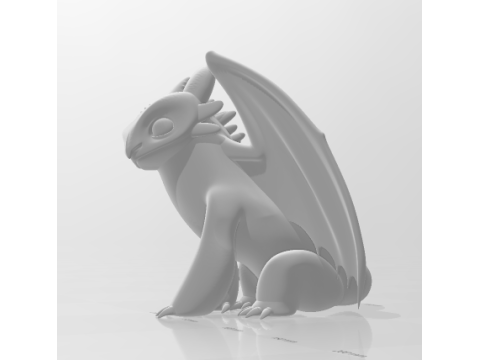 Dragon style banguela 3D प्रिंट मॉडल