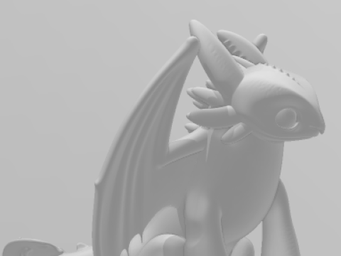 Dragon style banguela 3D प्रिंट मॉडल