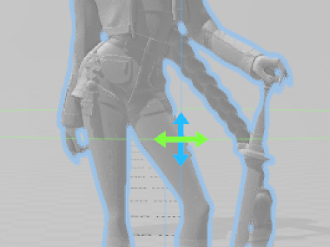 Style 3D Rumi warrior from K POP guerreira k pop Model do druku 3D