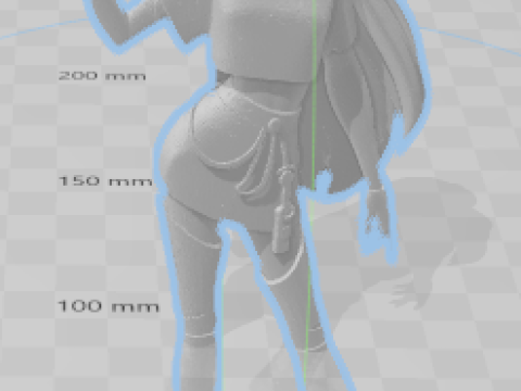 Style 3D Mira warrior from K POP guerreira k pop 3Dプリントモデル