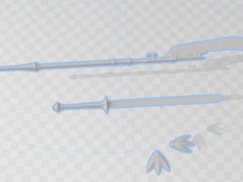 Style 3D armas warrior from K POP guerreira k pop 3D Print Model