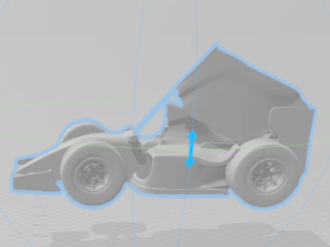 Style 3D caricatura f1 senna bandeira flag 3D Print Model