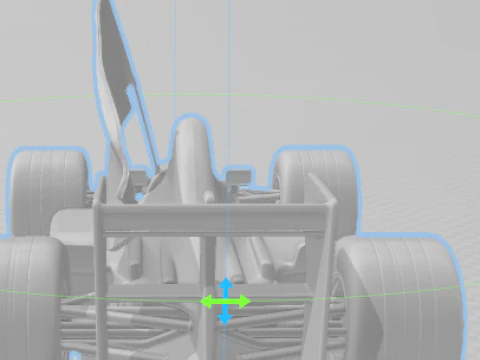 Style 3D caricatura f1 senna bandeira flag 3D Print Model