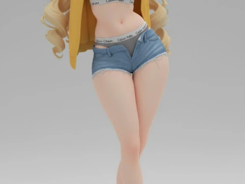 Boneca lolli manga 3d grecia menina mulher women 3D Print Model
