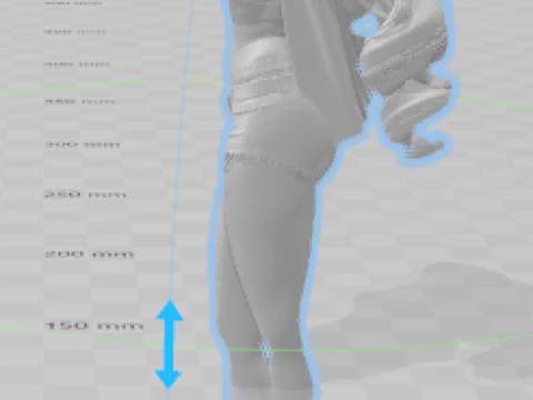 Boneca lolli manga 3d grecia menina mulher women 3D Print Model