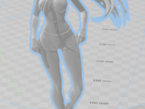 Boneca lolli manga 3d grecia menina mulher women Model do druku 3D