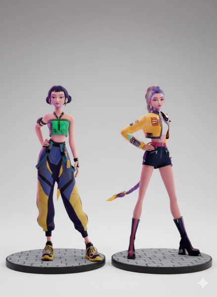 Boneca lolli manga kpop menina mulher women Modelo de impresión 3D .c4d .max .obj .3ds .fbx .stl .blend