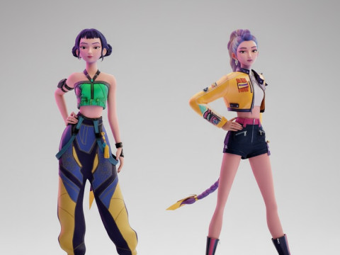 Boneca lolli manga kpop menina mulher women 3D Принт Модель