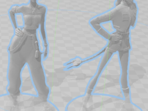 Boneca lolli manga kpop menina mulher women 3D Print Model
