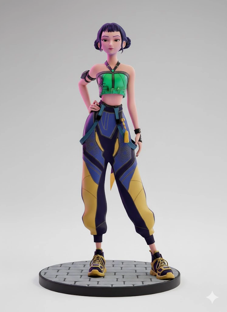 Boneca lolli manga kpop menina mulher women 3D Print Model .c4d .max .obj .3ds .fbx .stl .blend 