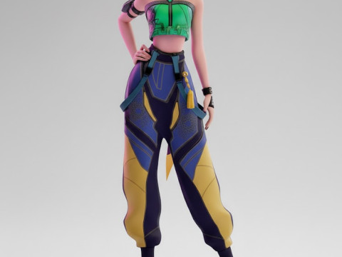 Boneca lolli manga kpop menina mulher women 3D Принт Модель