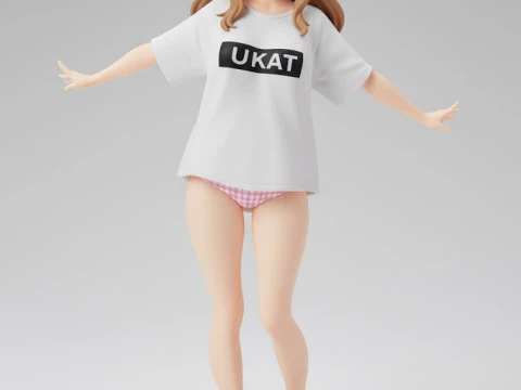 Boneca lolli manga menina mulher women 3D Print Model