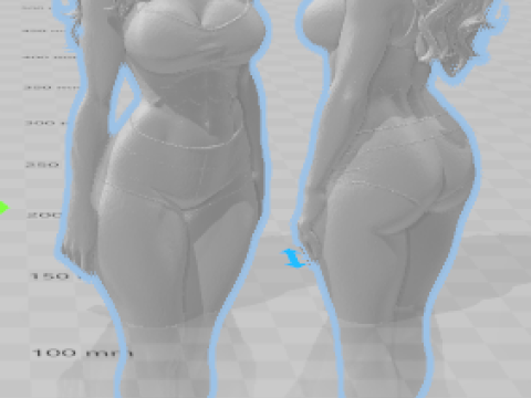 Boneca lolli manga menina mulher women Modèles 3D en vedette
