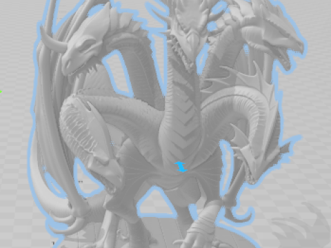 Dragon tiamat caverna dragao dragon 3D Baskı Modeli