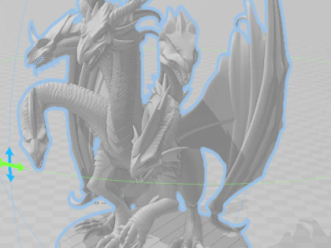 Dragon tiamat caverna dragao dragon 3D Print Model