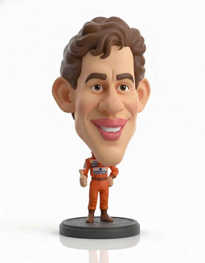 Boneco caricato do senna f1 3D Print Model .c4d .max .obj .3ds .fbx .stl .blend 