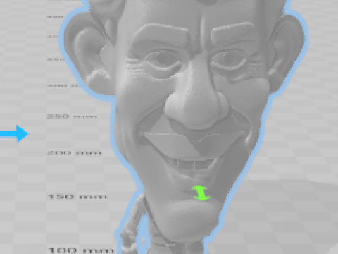 Boneco caricato do senna f1 3D Принт Модель