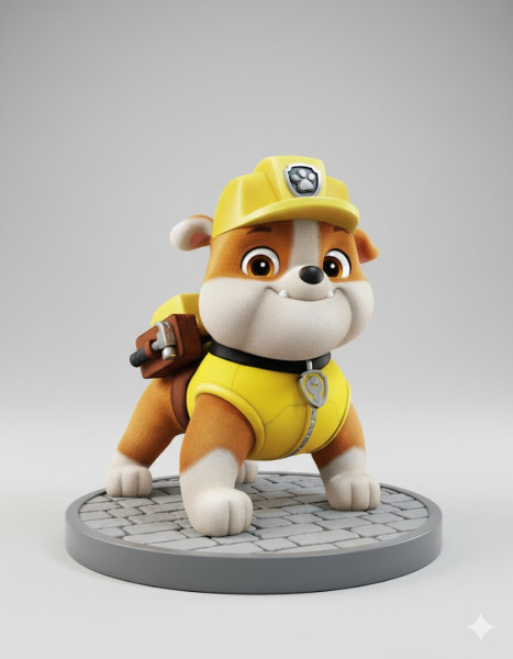 Boneco powpatrol patrulha canina cachorro resgate 3D Baskı Modeli .c4d .max .obj .3ds .fbx .stl .blend