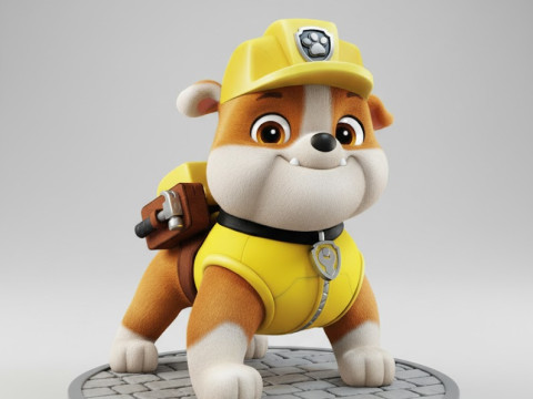 Boneco powpatrol patrulha canina cachorro resgate 3D Принт Модель