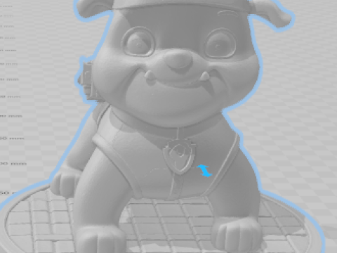 Boneco powpatrol patrulha canina cachorro resgate 3D Baskı Modeli