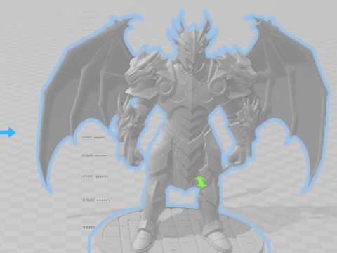 Boneco cav dragao tiamat dragoon 3D Baskı Modeli