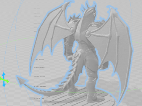 Boneco cav dragao tiamat dragoon 3D Baskı Modeli