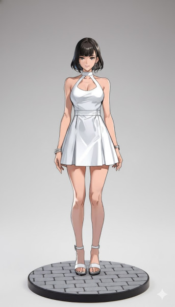 Boneca 3d manga women lolli 3D Принт Модель .c4d .max .obj .3ds .fbx .stl .blend