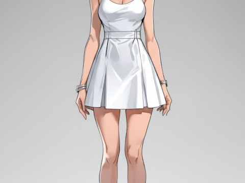 Boneca 3d manga women lolli 3D Принт Модель