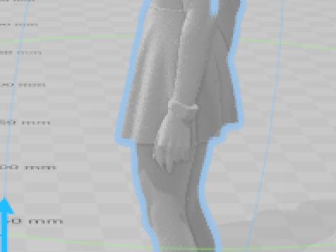 Boneca 3d manga women lolli Modello di stampa 3D