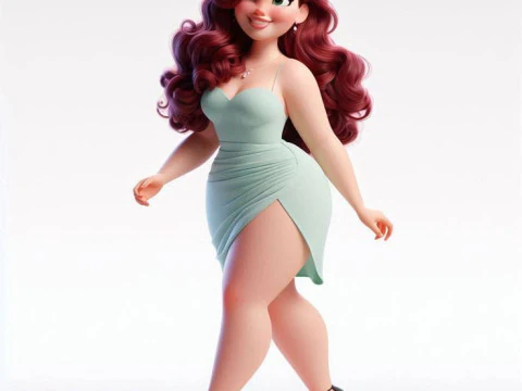 Boneca 3d manga women lolli 3D Print Model