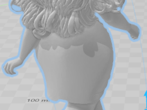 Boneca 3d manga women lolli 3D Print Model