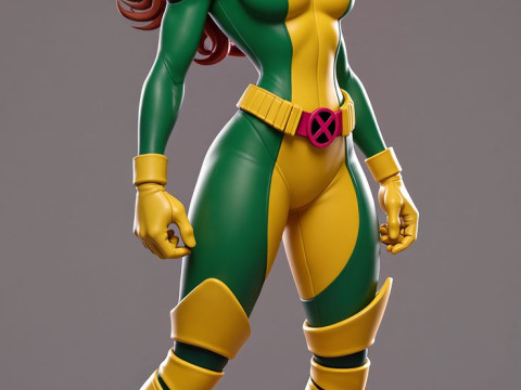 Boneca 3d manga women lolli vampira xmen 3D Print Model