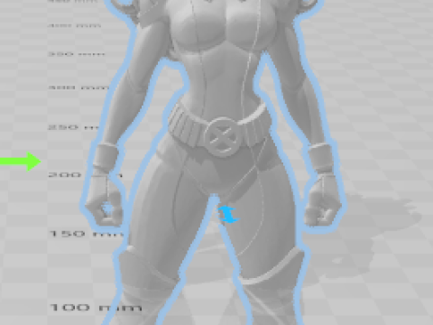 Boneca 3d manga women lolli vampira xmen 3D Print Model