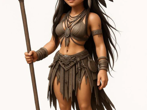 Boneca 3d manga women lolli india 3D Print Model