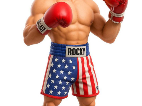 Boneca 3d estyle box rocky 3D printmodel