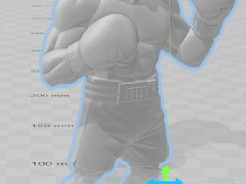 Boneca 3d estyle box rocky 3D Print Model