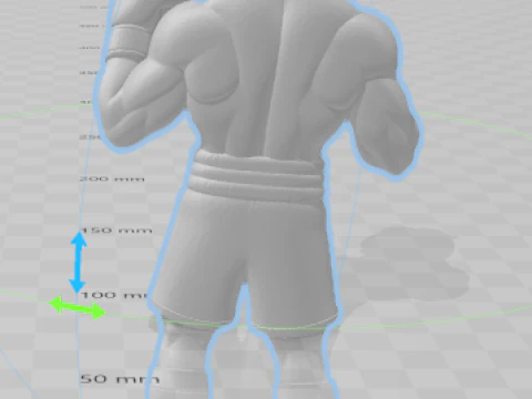 Boneca 3d estyle box rocky 3D Print Model