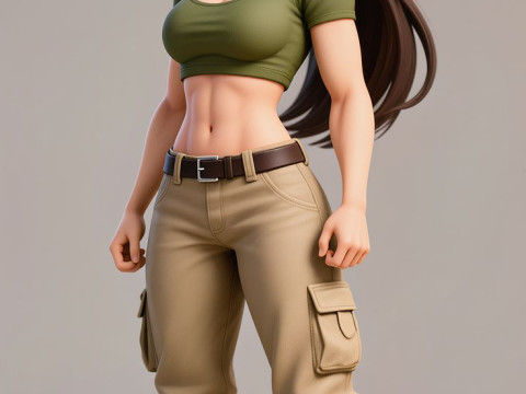 Boneca 3d estyle women manga lolli 3D Baskı Modeli