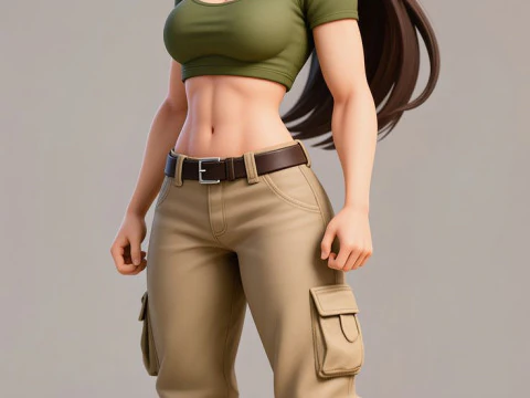 Boneca 3d estyle women manga lolli 3D Print Model