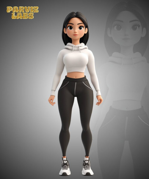 Boneca 3d estyle women manga lolli 3D Print Model .c4d .max .obj .3ds .fbx .stl .blend 