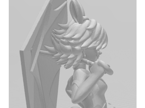 Boneca 3d estyle women manga lolli ladybug rabbit 3D Print Model