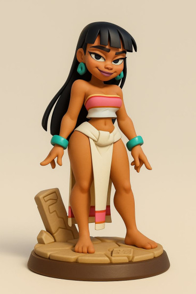 Boneca 3d estyle kobiety manga lolli caricato Model do druku 3D .c4d .max .obj .3ds .fbx .stl .blend 